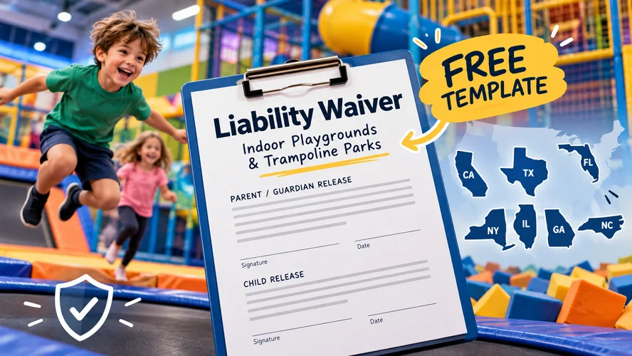 Indoor playground liability waiver template